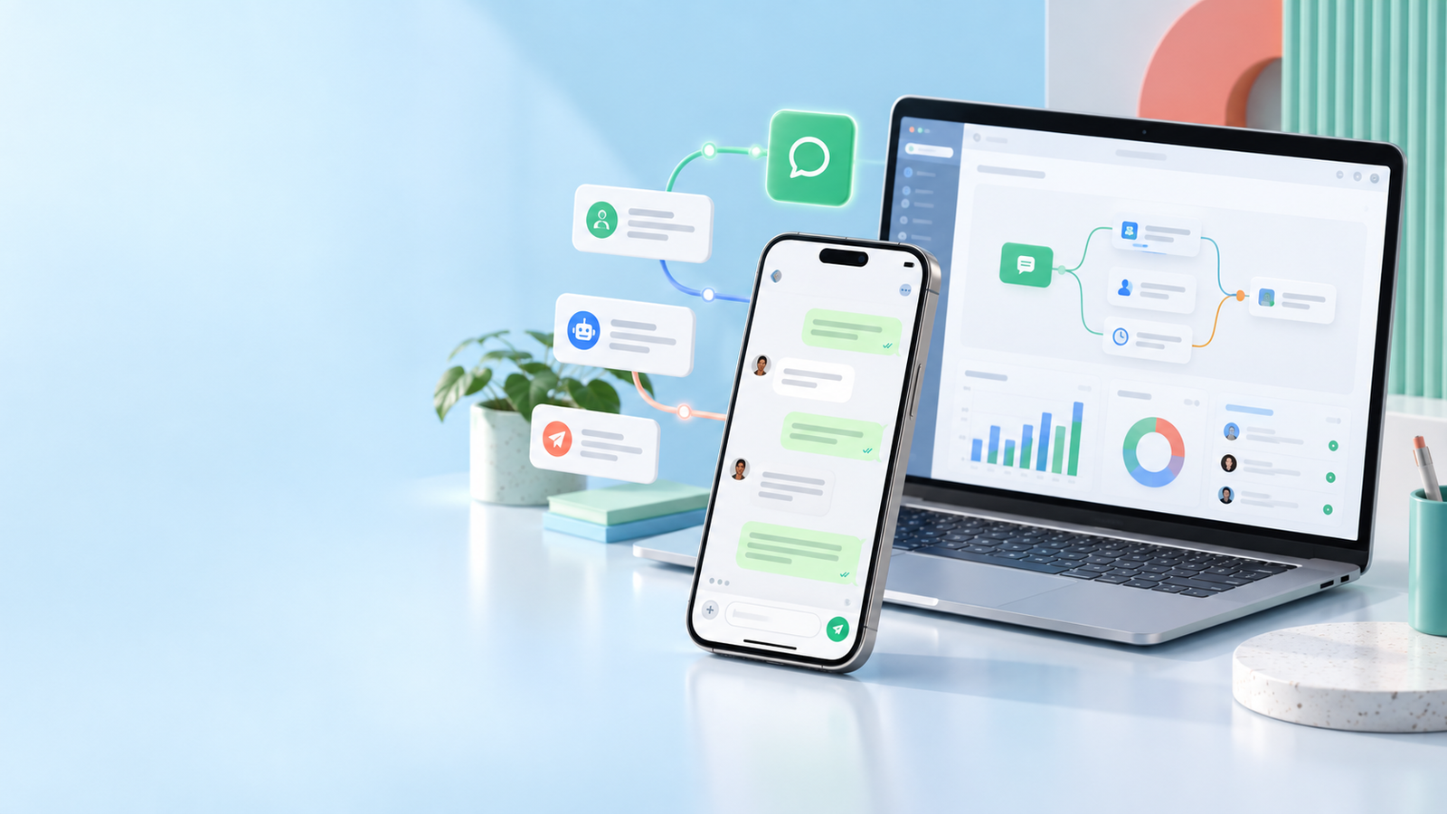 Bright Idea AI solutions illustration