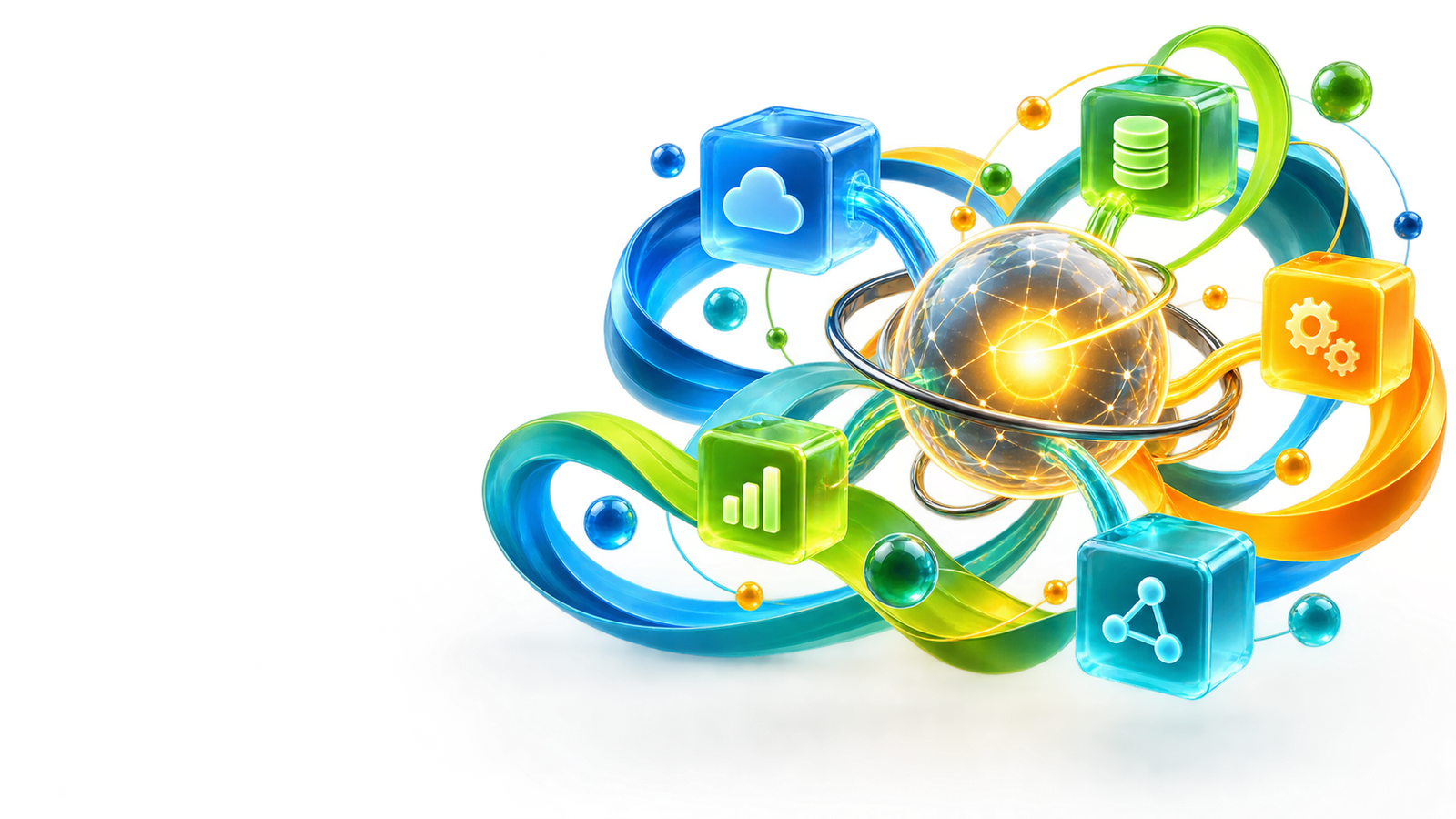 Abstract connected cloud, software and communication systems